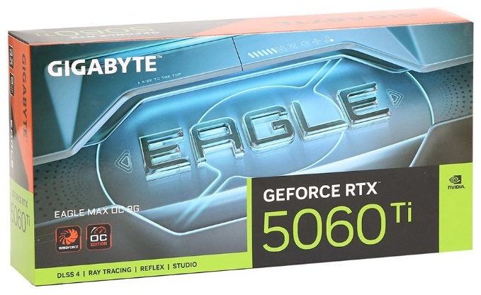 Видеокарта GIGABYTE RTX 5060 Ti Eagle Max OC (GV-N506TEAGLEMAX OC-8GD) 8 Гб