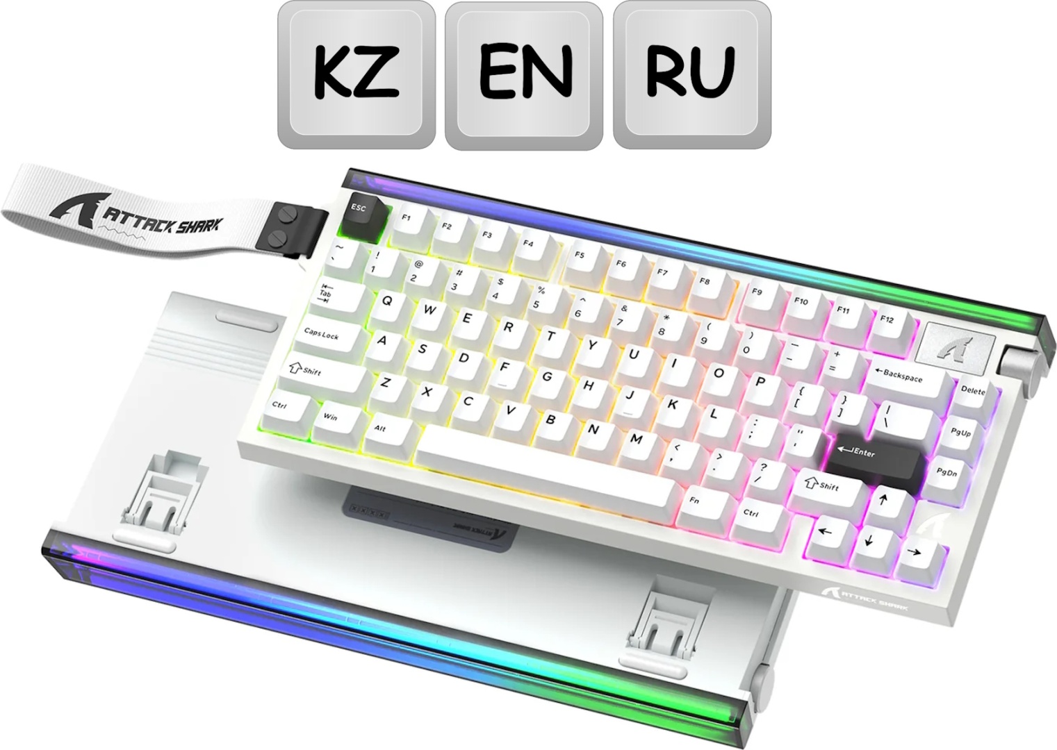 Клавиатура Attack Shark R85 HE белый