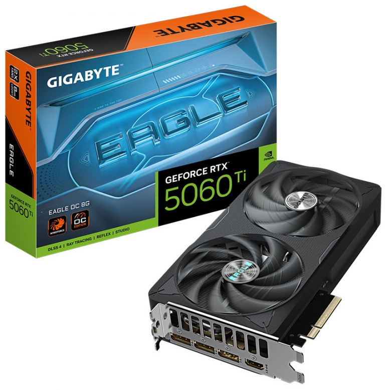 Видеокарта GIGABYTE GeForce RTX 5060 Ti EAGLE OC 8G 8 Гб