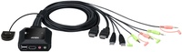 KVM-переключатель Aten USB 3.0 A - HDMI CS22H-AT, 1.2 м