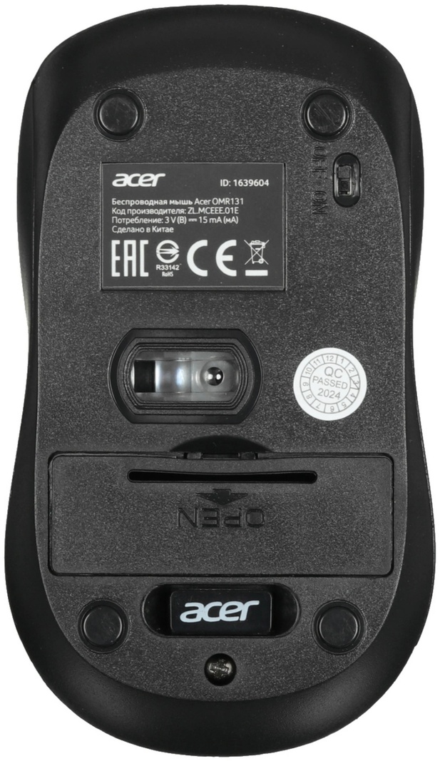 Мышь Acer OMR131 (ZL.MCEEE.01E) черный