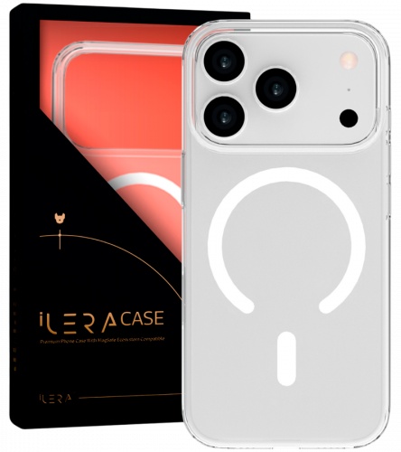 Чехол iLera для Apple iPhone 17 Pro прозрачный