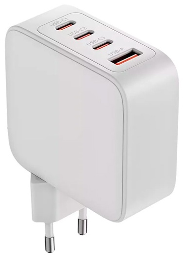 Зарядное устройство OLMIO USB+Type-Cx3 PowerDelivery QC GaN 100W USB Type-C, USB белый
