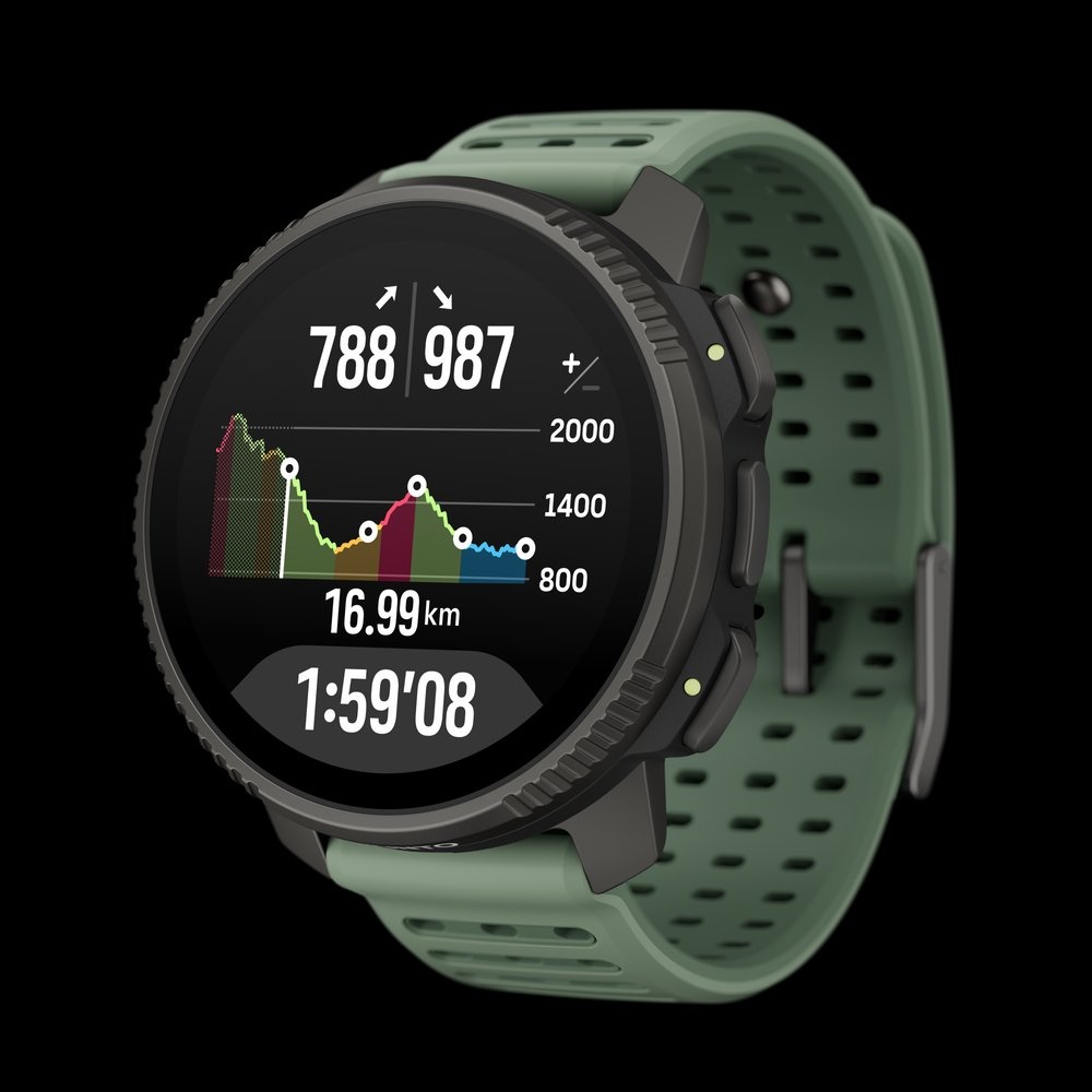 Смарт-часы Suunto VERTICAL 2 TITANIUM 49 мм черный-зеленый