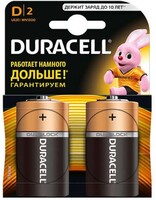Батарейки Duracell D/LR20, 2 шт