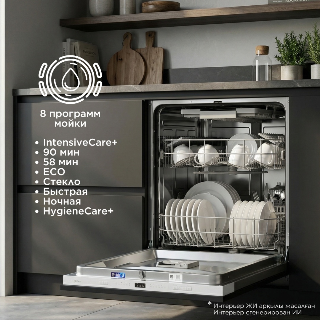 Посудомоечная машина Midea MID60S070i серый, белый