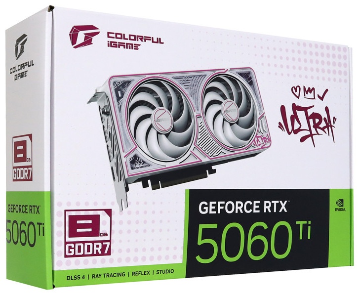Видеокарта Colorful iGame RTX 5060 Ti Ultra W DUO OC 8GB-V 8 Гб