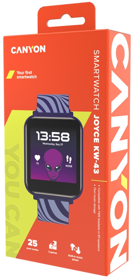 Смарт-часы Canyon Joyce KW-43 43 мм синий