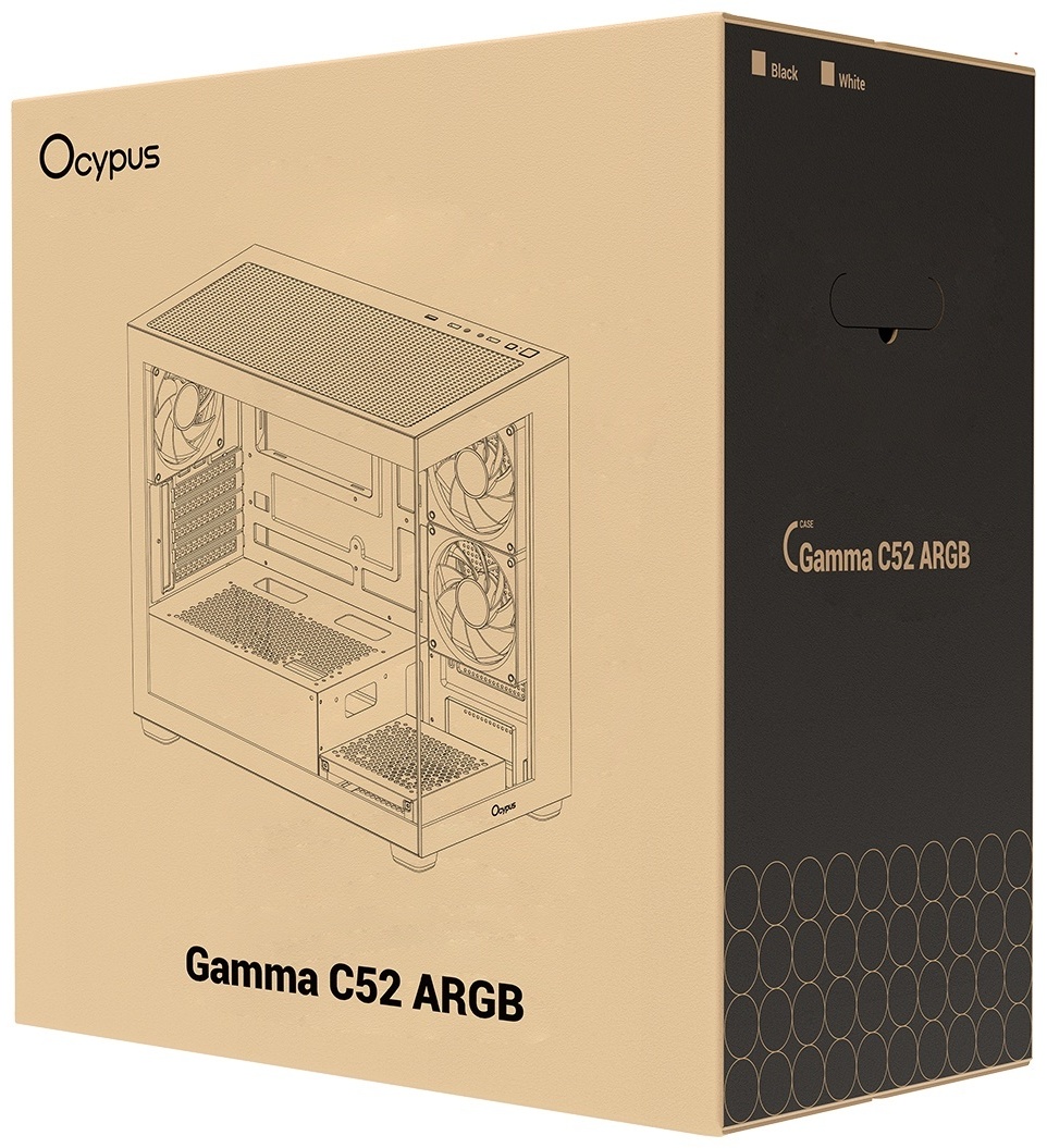 Корпус Ocypus Gamma C52 BK ARGB черный