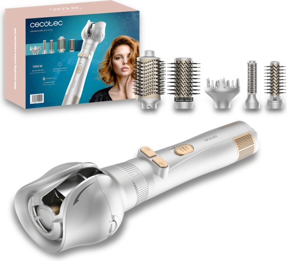 Cecotec CeramicCare Gyro (6в1) стайлер серебряный