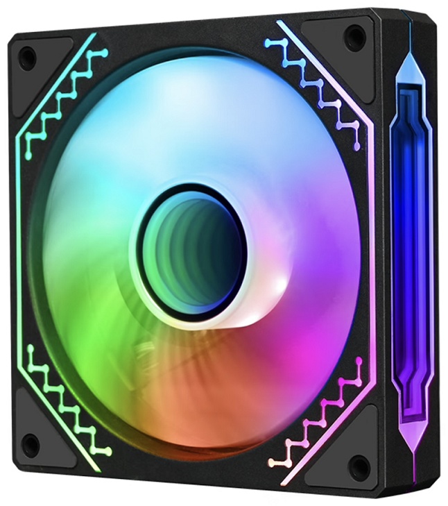 Вентилятор Wintek I-12-B ARGB CONTRARY BLADES черный