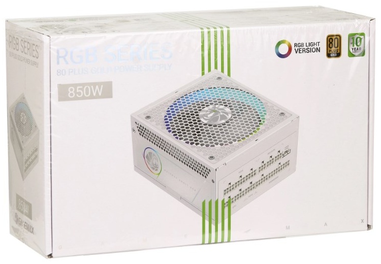 Блок питания Game Max RGB 850G WH 850 Вт