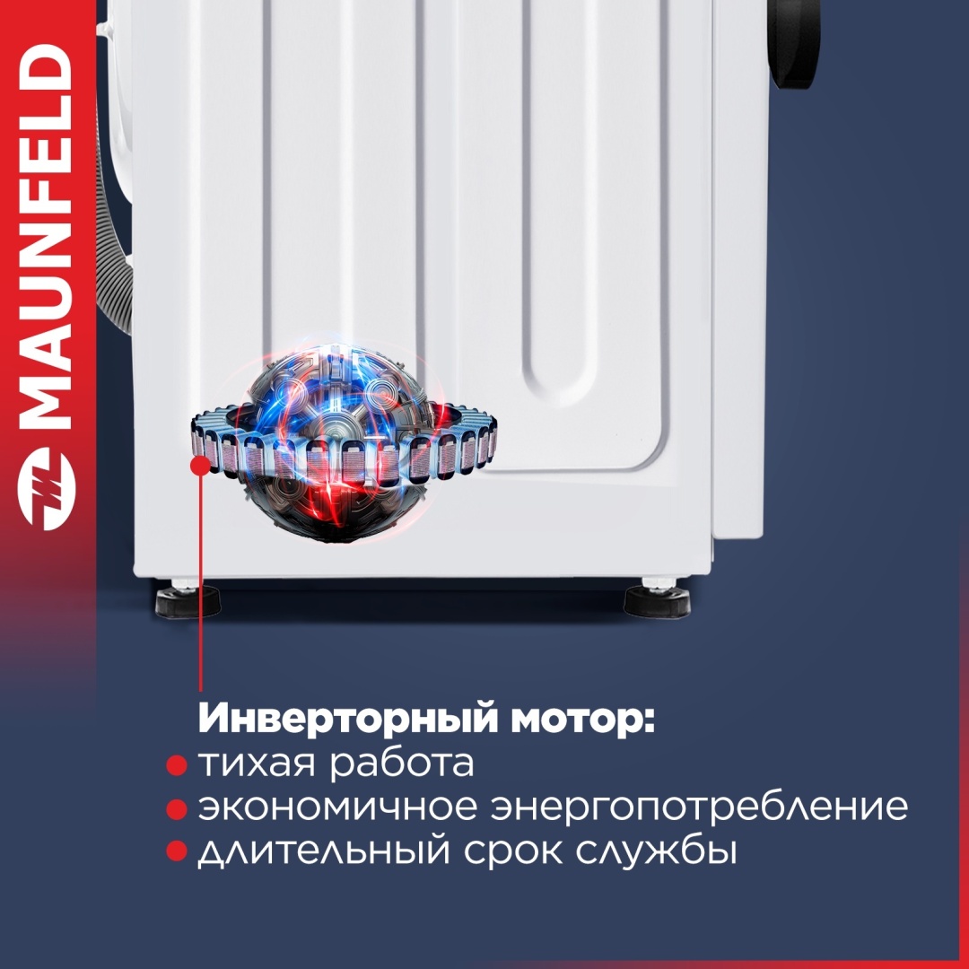 Стиральная машина MAUNFELD MFWM106IWHD белый