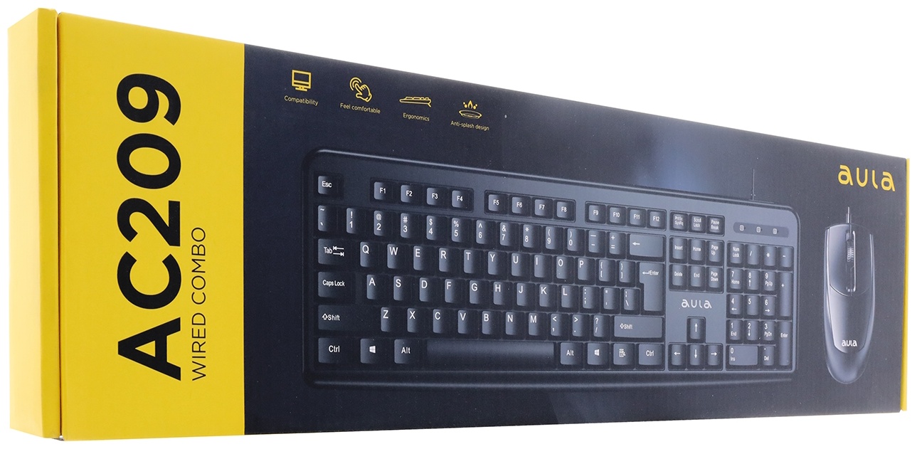 Клавиатура AULA AC209 черный