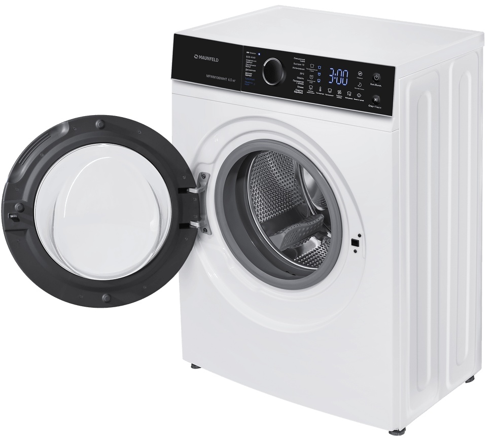 Стиральная машина MAUNFELD MFWM106IWHT белый, черный