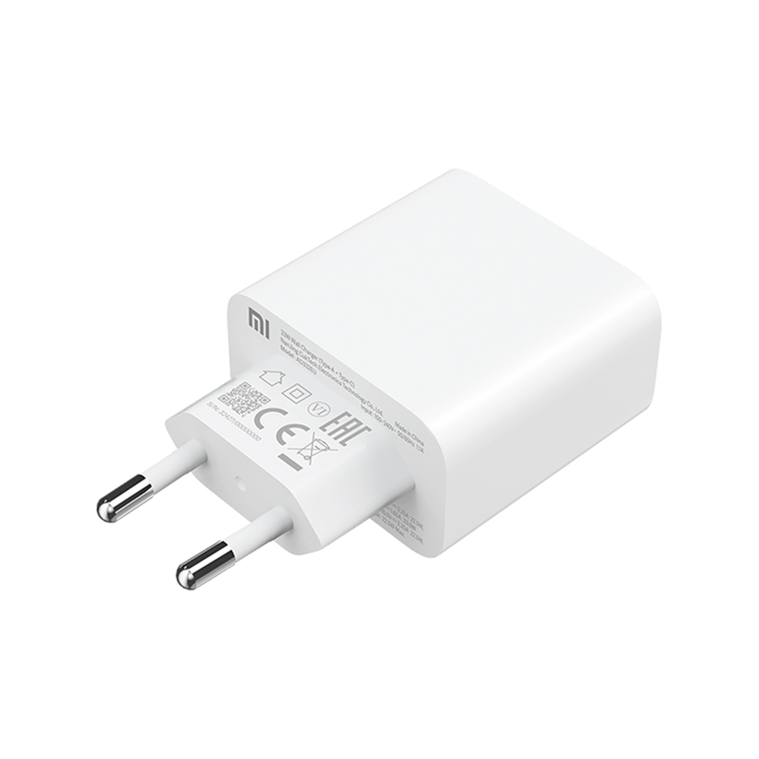 Зарядное устройство Xiaomi Mi 33W Wall Charger Type-A+Type-C, белое