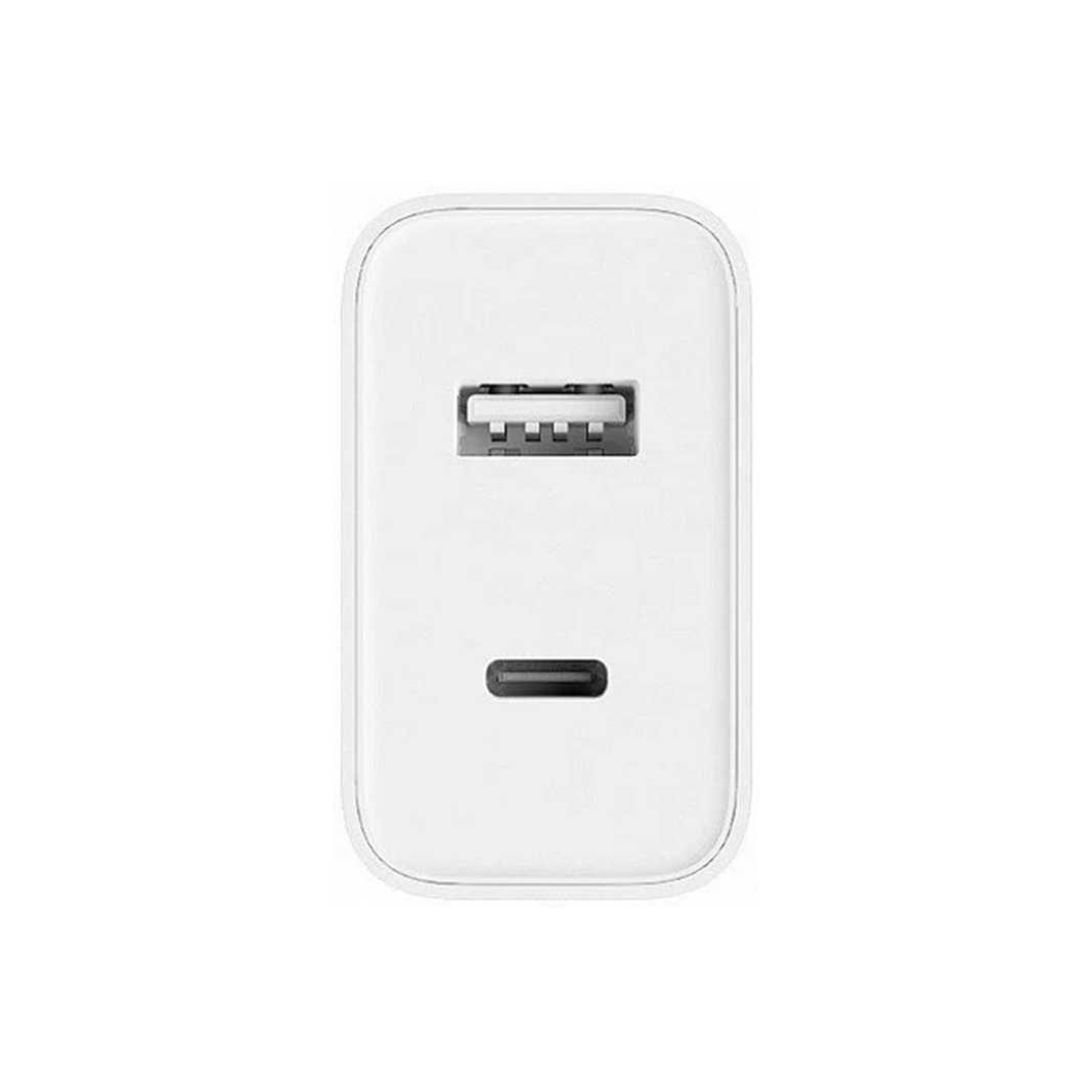 Зарядное устройство Xiaomi Mi 33W Wall Charger Type-A+Type-C, белое