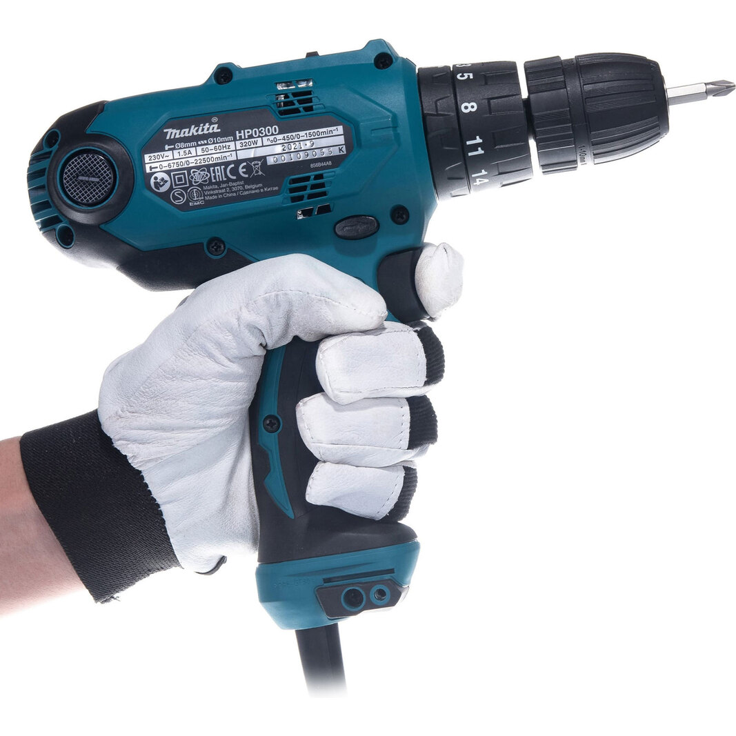 Ударная дрель-шуруповерт Makita HP0300