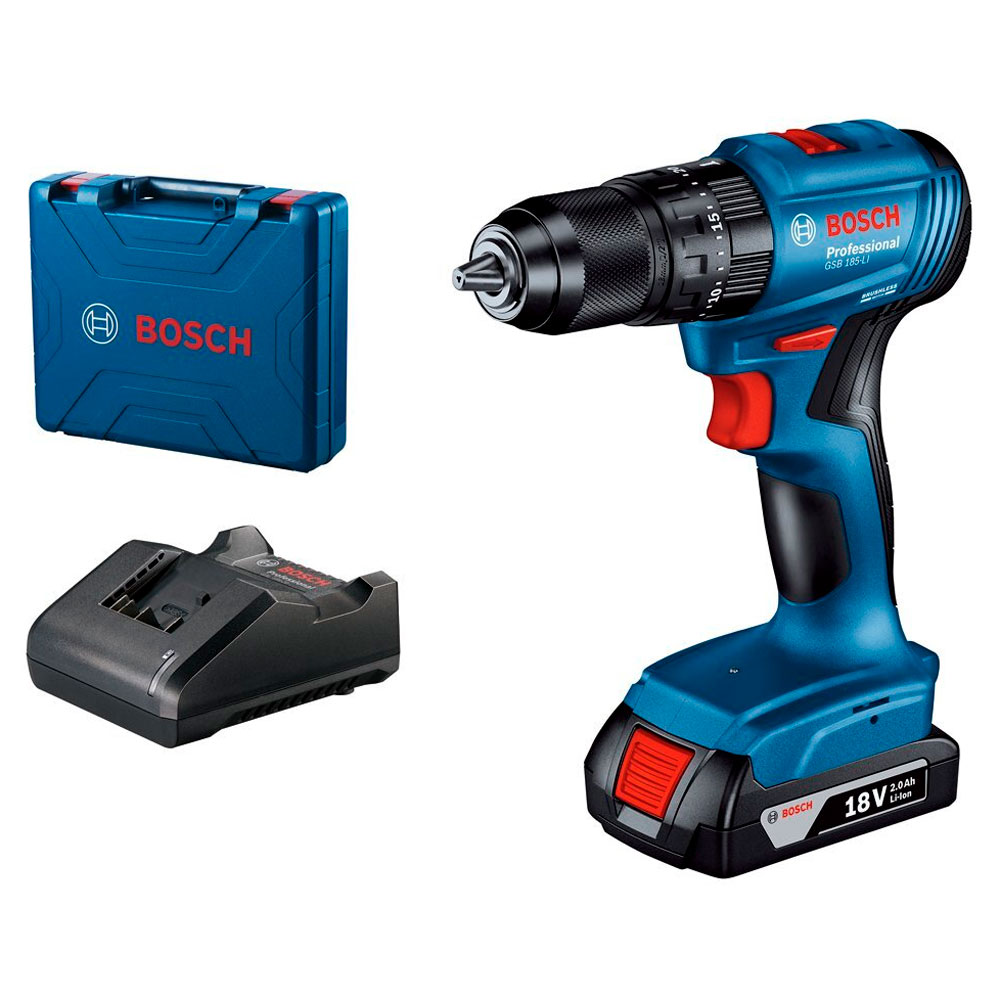 Дрель-шуруповёрт аккумуляторный ударный Bosch GSB 185-LI  арт.06019K3101