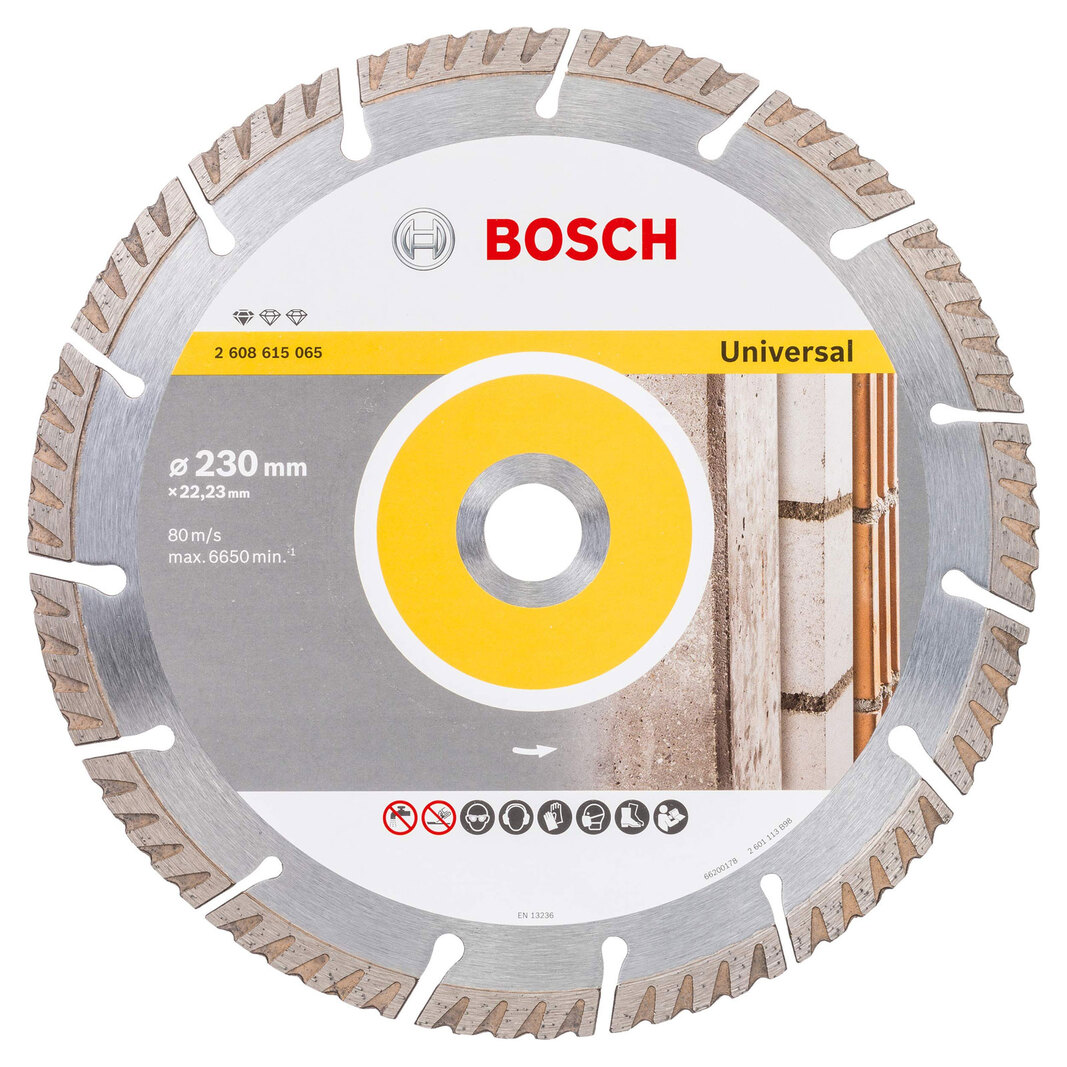 Диск отрезной алмазный Bosch Standard for Universal 230*2.6*22.2мм 1шт. 2608615065