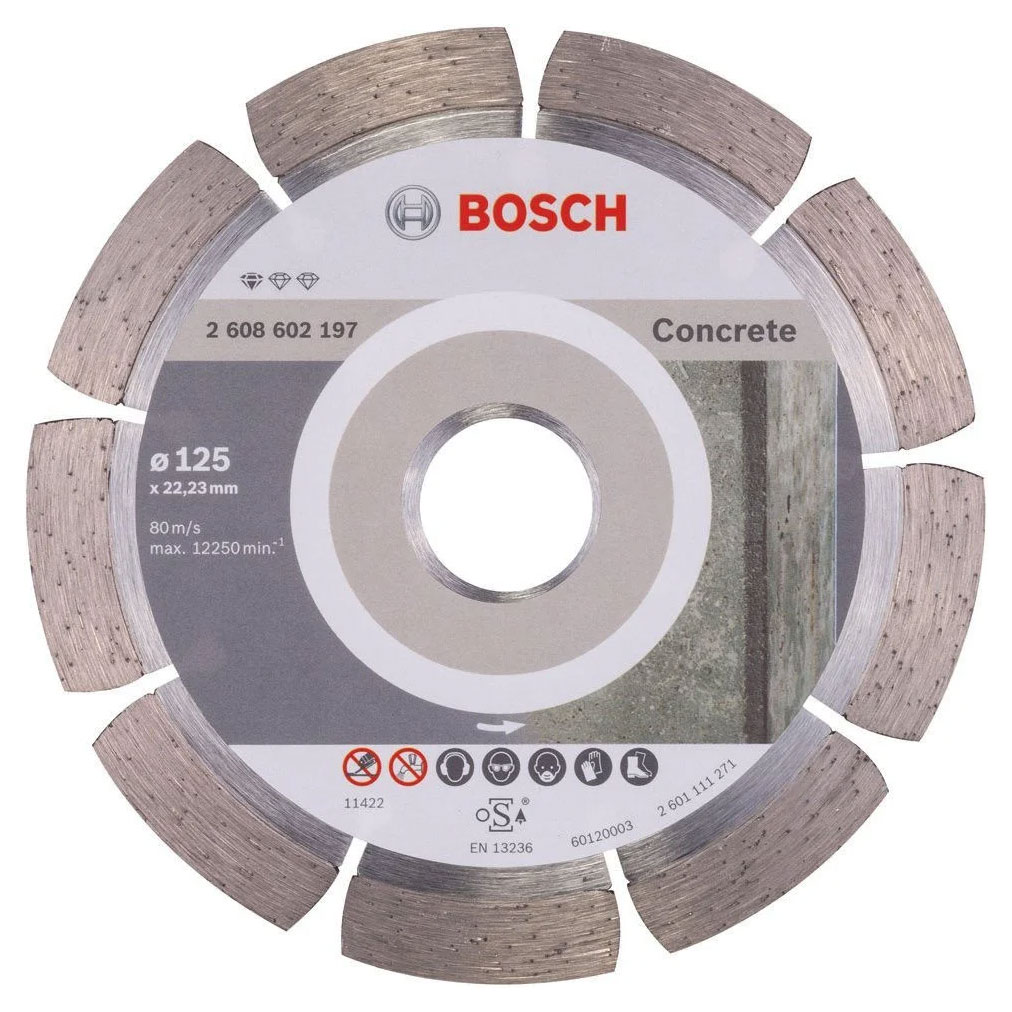 Диск отрезной алмазный Bosch Professional for Concrete 2608602197 125x1.6x22.2мм