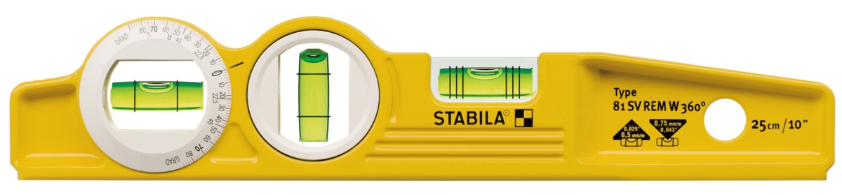 Уровень Stabila Torpedo тип 81SV REM W360 25см 16670