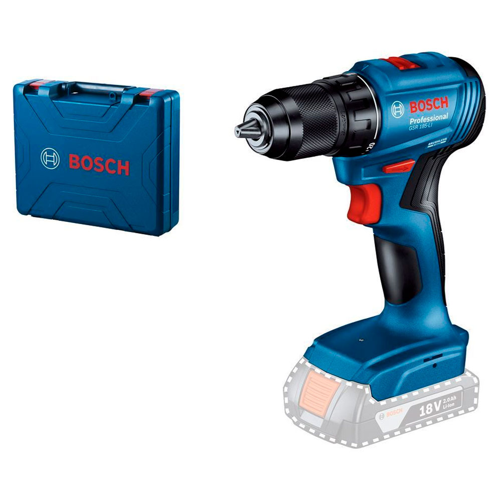 Дрель-шуруповёрт аккумуляторный Bosch GSR 185-LI Solo арт.06019K3003