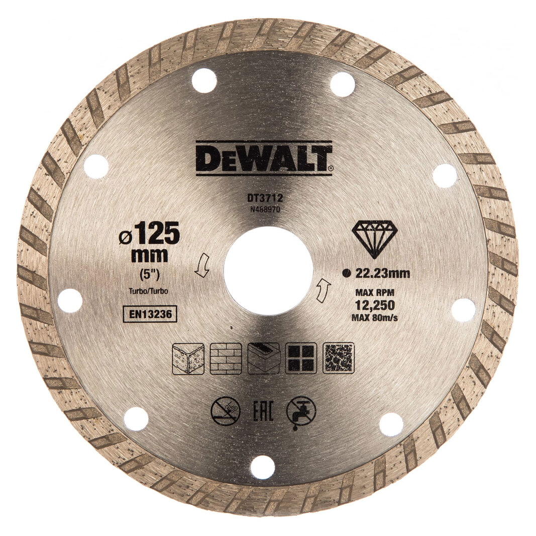 Диск отрезной алмазный DeWALT DT3712-QZ 125х2.2х22.23мм