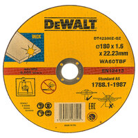 Диск отрезной DeWALT Industrial DT42380Z 180*1,6*22,2мм