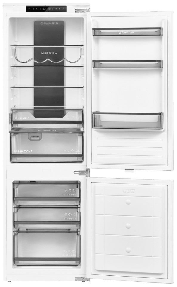 Холодильник MAUNFELD MBF17754NFWHGR LUX Inverter белый