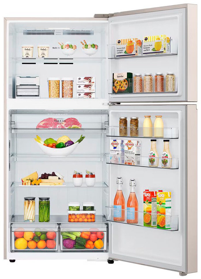 Холодильник LG GR-B922FEBM бежевый