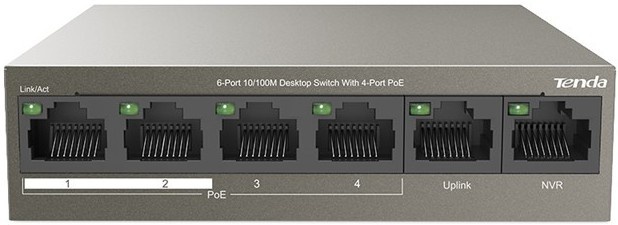 коммутатор Tenda TEF1106P-4-63W