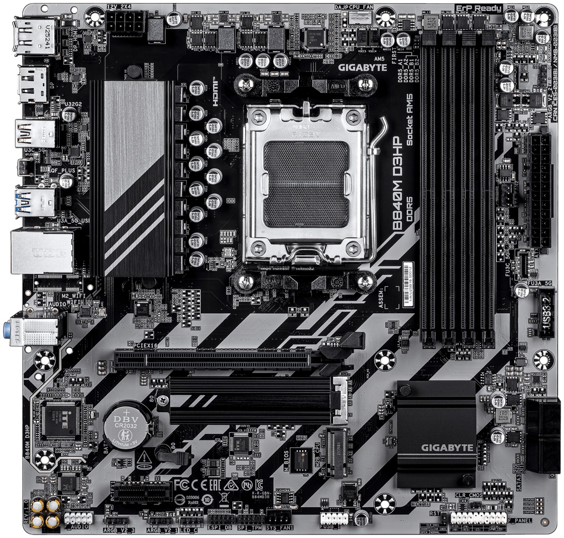 Материнская плата GIGABYTE B840M D3HP