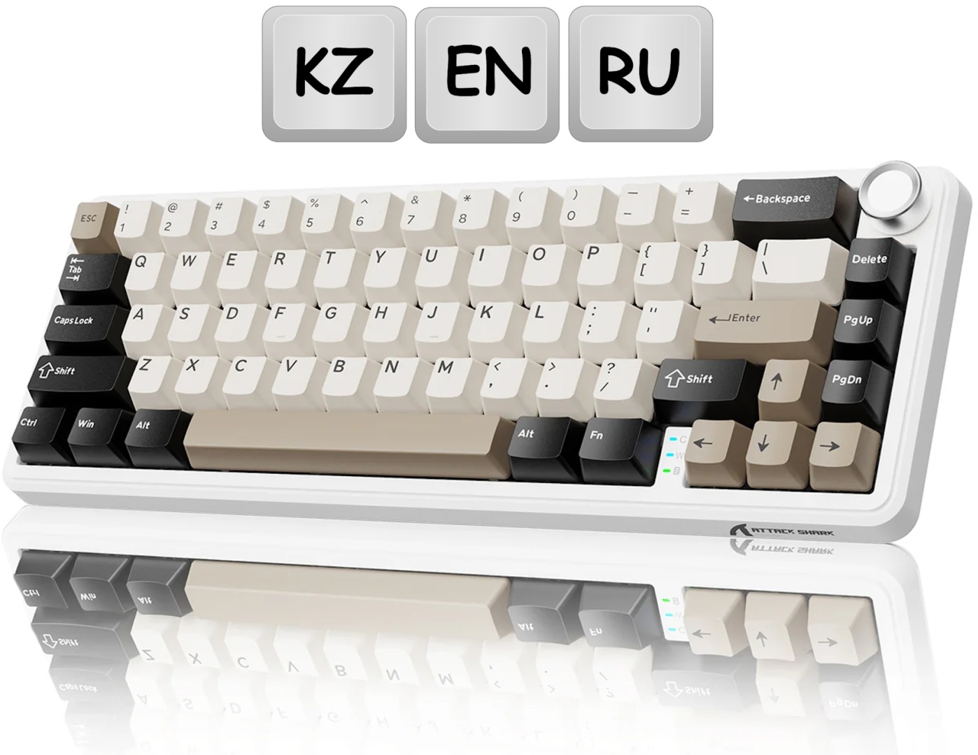 Клавиатура Attack Shark X66 белый