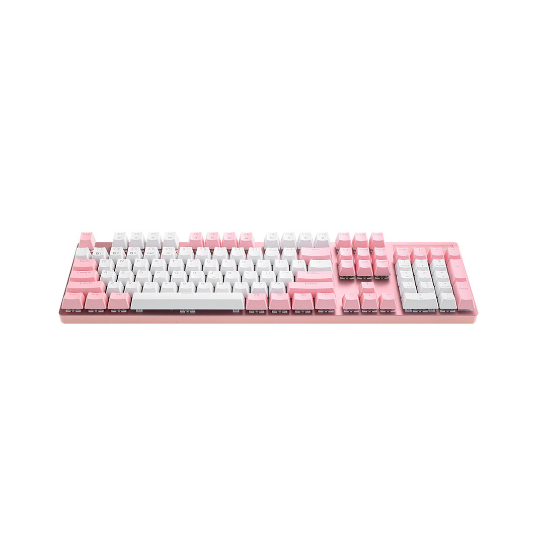 Клавиатура Rapoo V500PRO Wireless Pink, бело-розовая