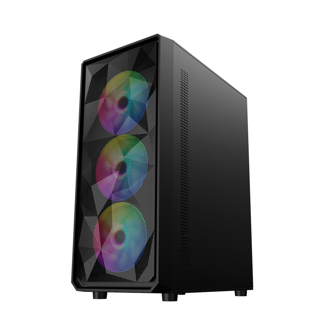Корпус 1stPlayer FD3-BK-1F5M-3F5S, черный