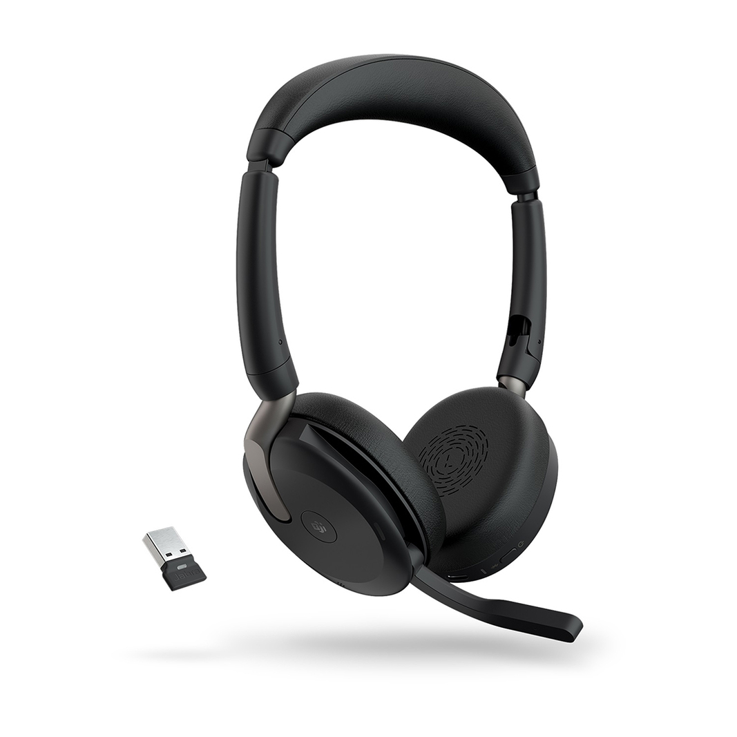 Беспроводная гарнитура Jabra Evolve2 65 Flex Link380a UC Stereo, черная