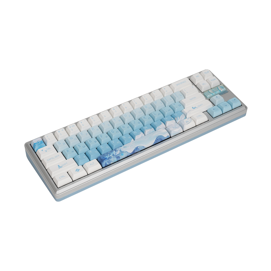 Клавиатура Varmilo A68A089F9A8A06A063, бело-голубая