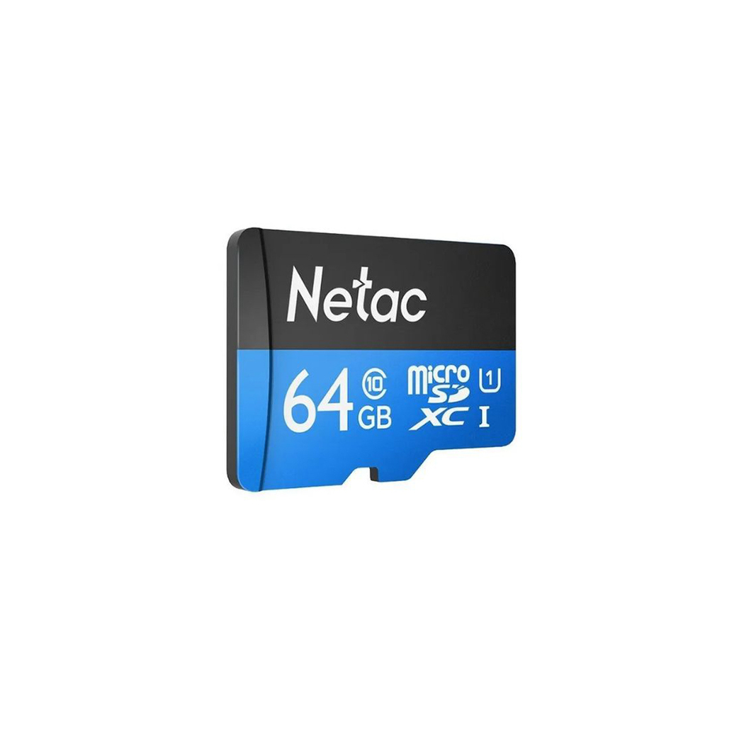 Карта памяти Netac NT02P500STN-064G-R 64GB + адаптер SD