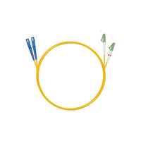 Патч-корд оптоволоконный Азоп Duplex SC/UPC-LC/APC SM 9/125 0.3 мм, 1 м