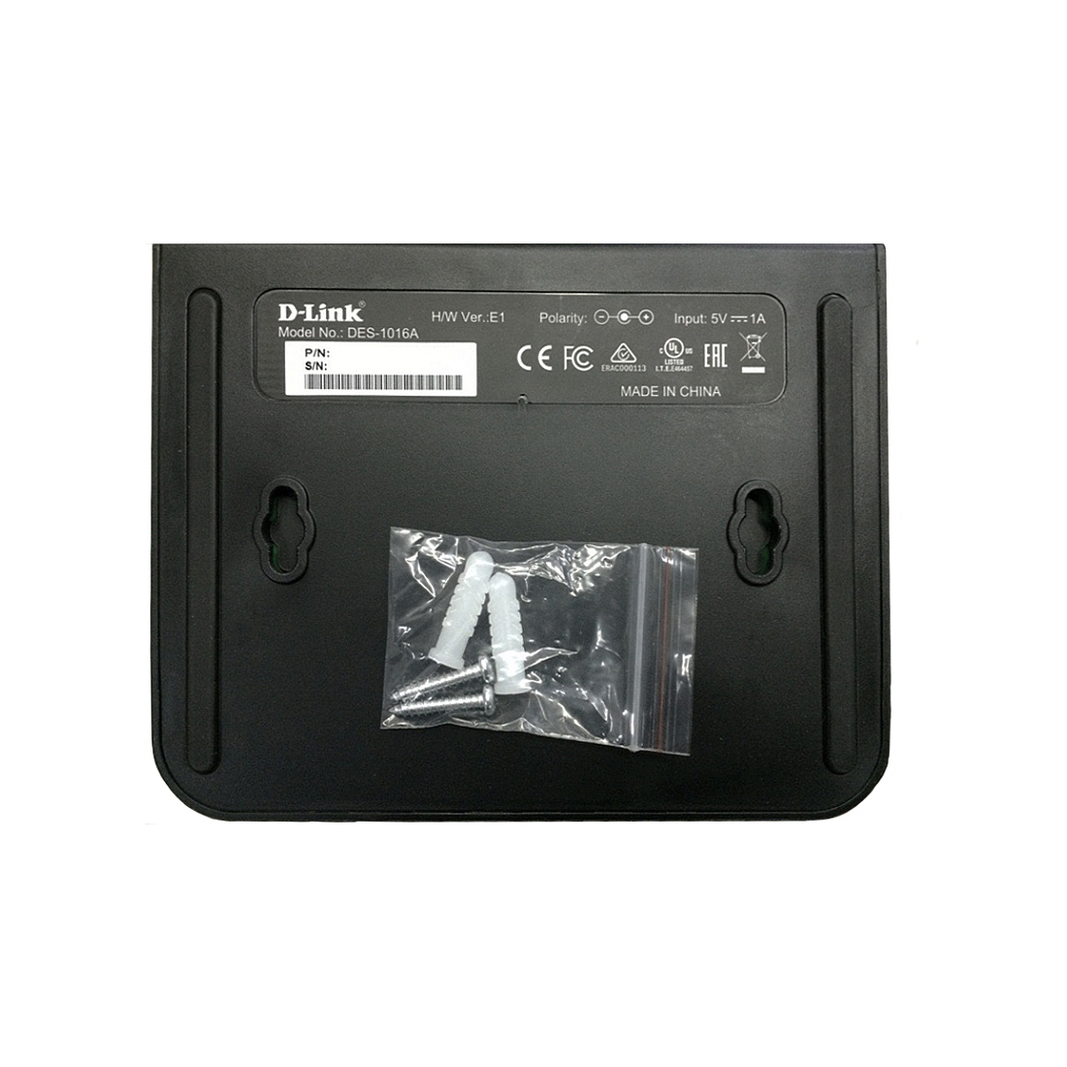 Коммутатор D-Link DES-1016A/E2A, черный