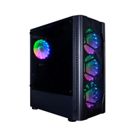 Корпус 1stPlayer D4-BK-1F5M-3F5S, черный