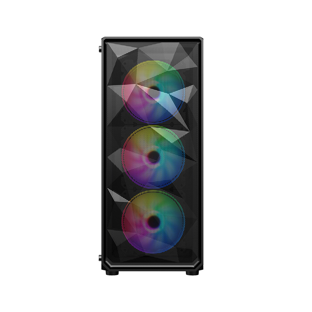 Корпус 1stPlayer FD3-BK-1F5M-3F5S, черный