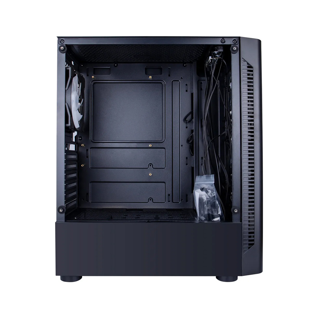 Корпус 1stPlayer D4-BK-1F5M-3F5S, черный