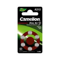 Батарейка Camelion Zinc Air A312-BP6, 6 шт