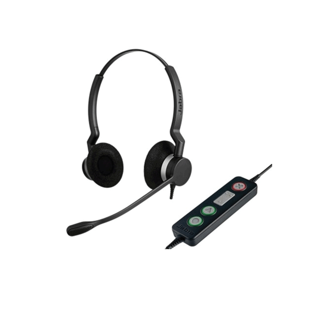 Гарнитура Jabra BIZ 2300 USB Duo MS, черная