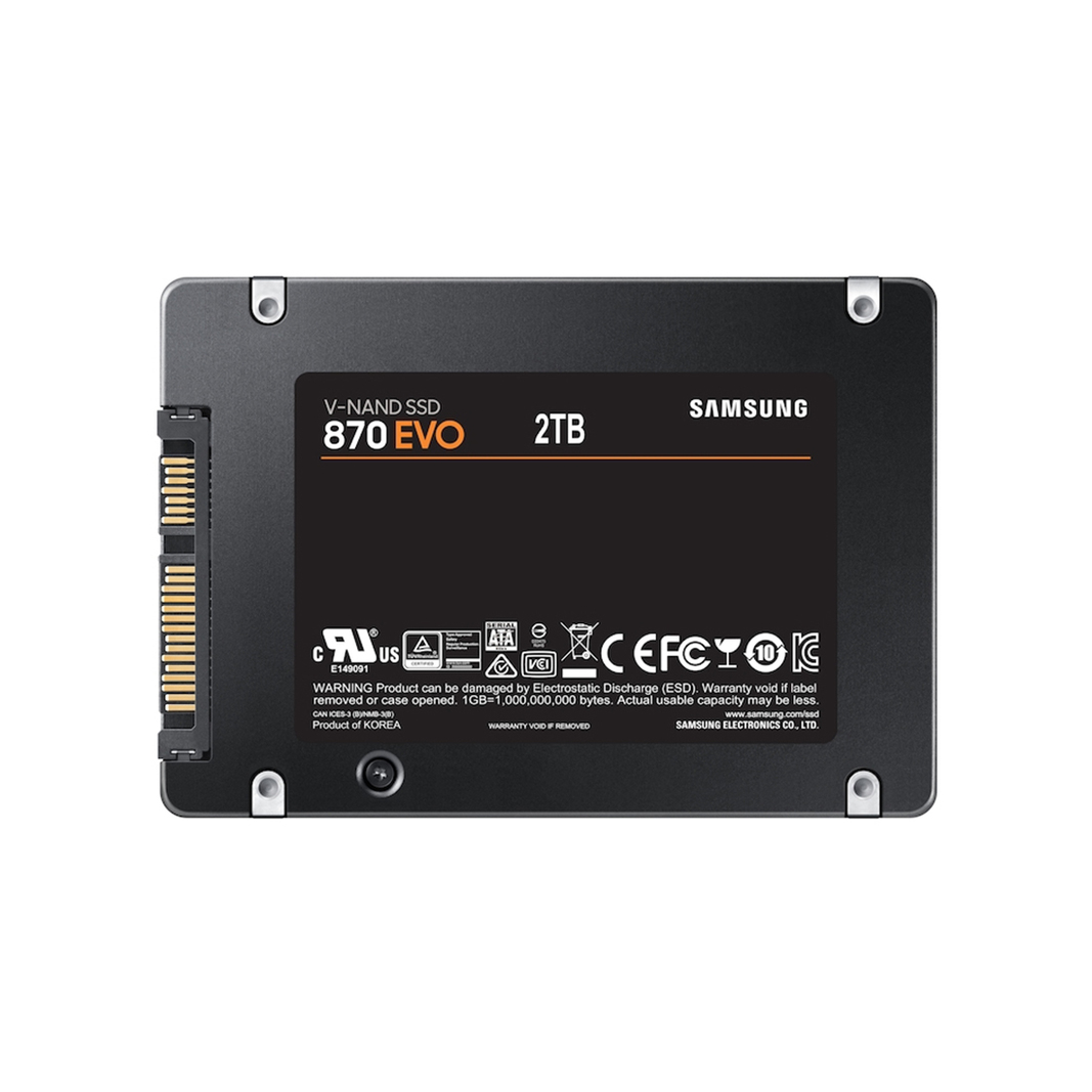 Твердотельный накопитель SSD Samsung 870 EVO MZ-77E2T0BW, 2000Gb