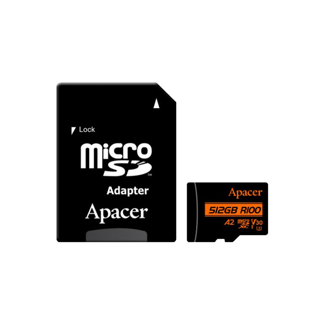 Карта памяти Apacer AP512GMCSX10U8-R 512GB + адаптер SD