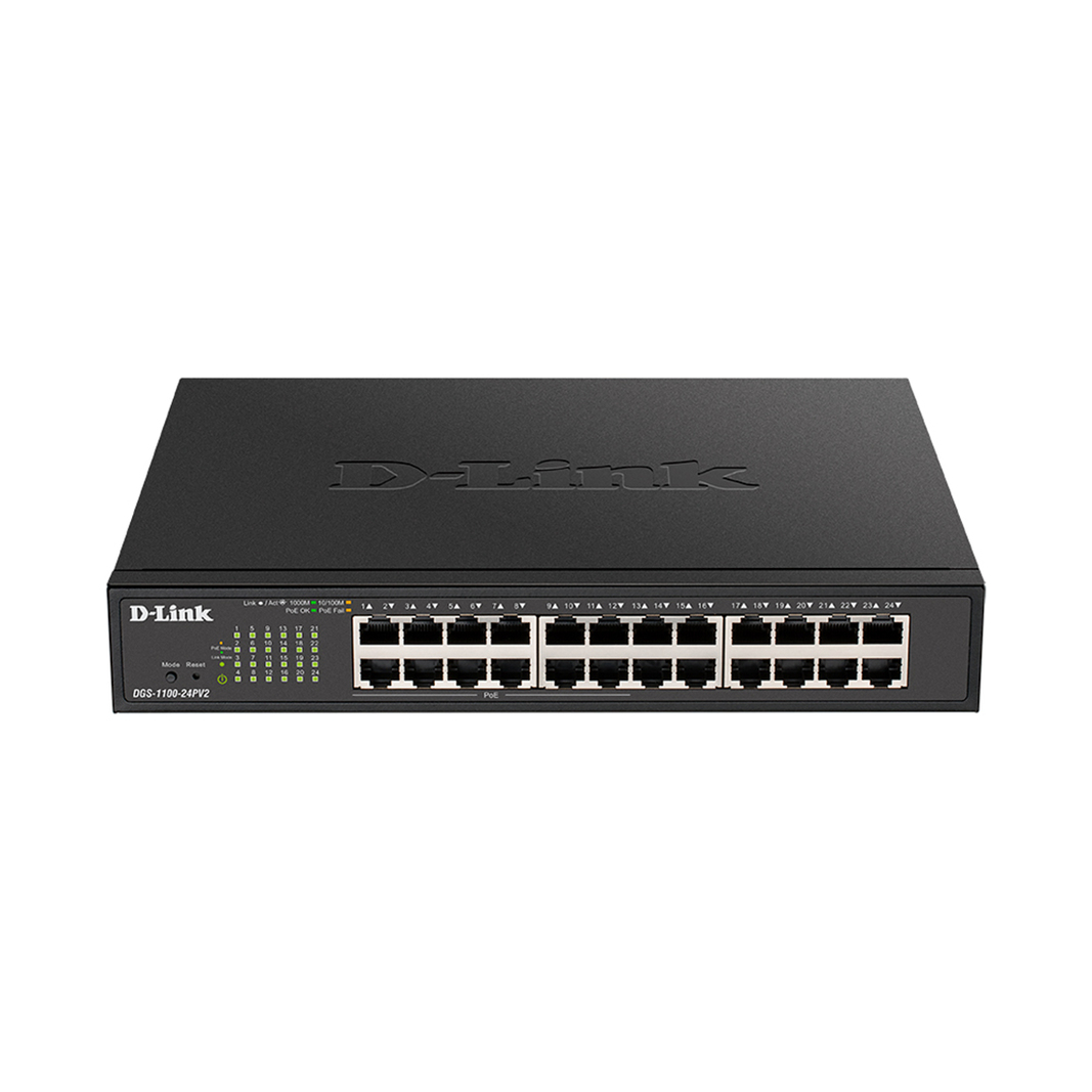 Коммутатор D-Link DGS-1100-24PV2/A3A, черный