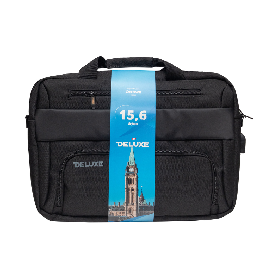 Сумка для ноутбука Deluxe Ottawa 15.6&quot; A7919, черная